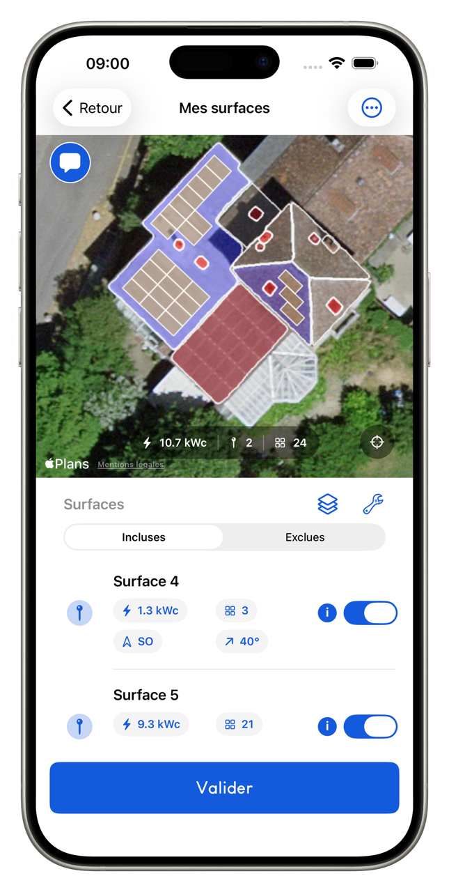 SOLARSPLIT sur iPhone